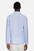Blue&Cream Gabri Linen Pop Over Shirt - Blue/White Stripe - Thumbnail 3