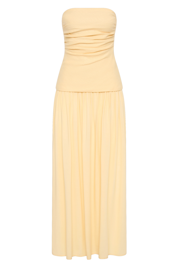 Faithfull The Brand Hedy Maxi Dress - Butter | Garmentory