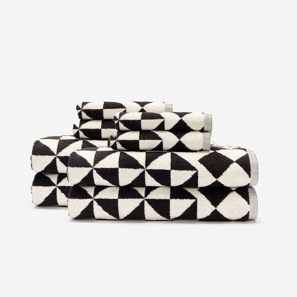 Slowtide Gatsby Bath Towel - Black Slowtide Gatsby Bath Towel - Black