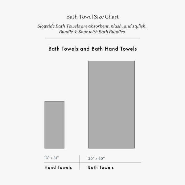 Slowtide Gatsby Bath Towel - Black Slowtide Gatsby Bath Towel - Black
