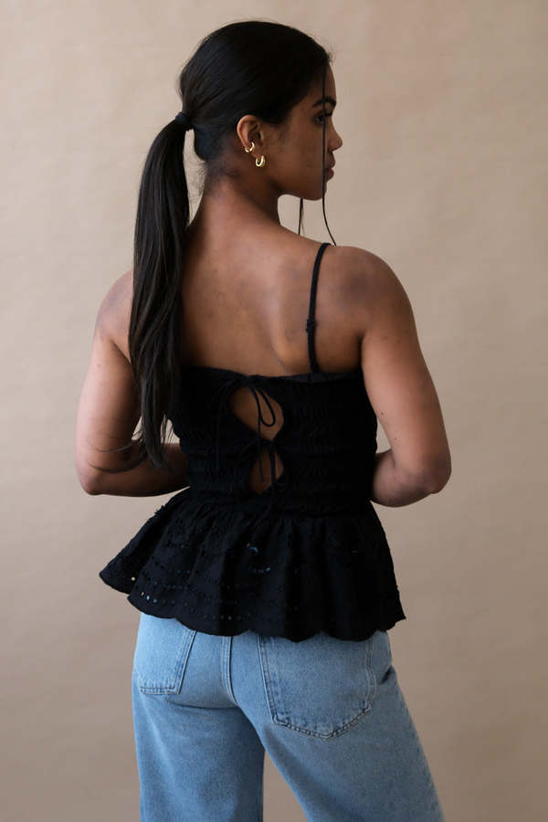 DAMSON MADDER Martina Cami Top - Black