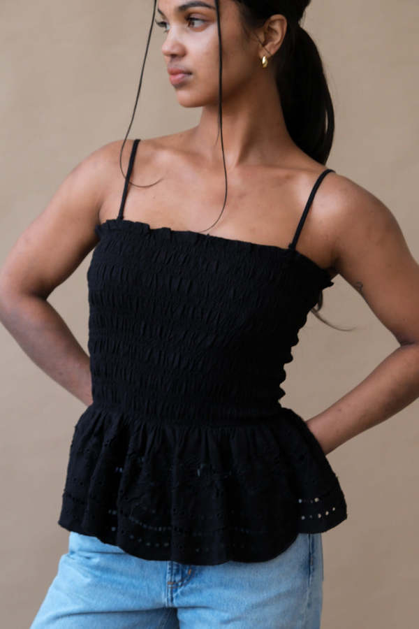 DAMSON MADDER Martina Cami Top - Black