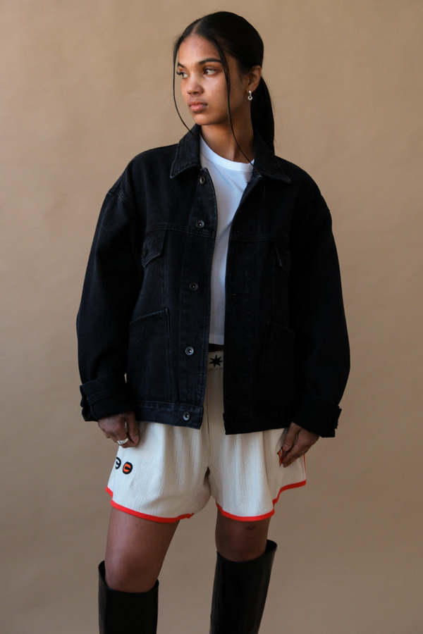 FTC OVERDYED DENIM CHORE JACKET ブラック M FTC OVERDYED DENIM CHORE JACKET ブラック M FTC / OVERDYED