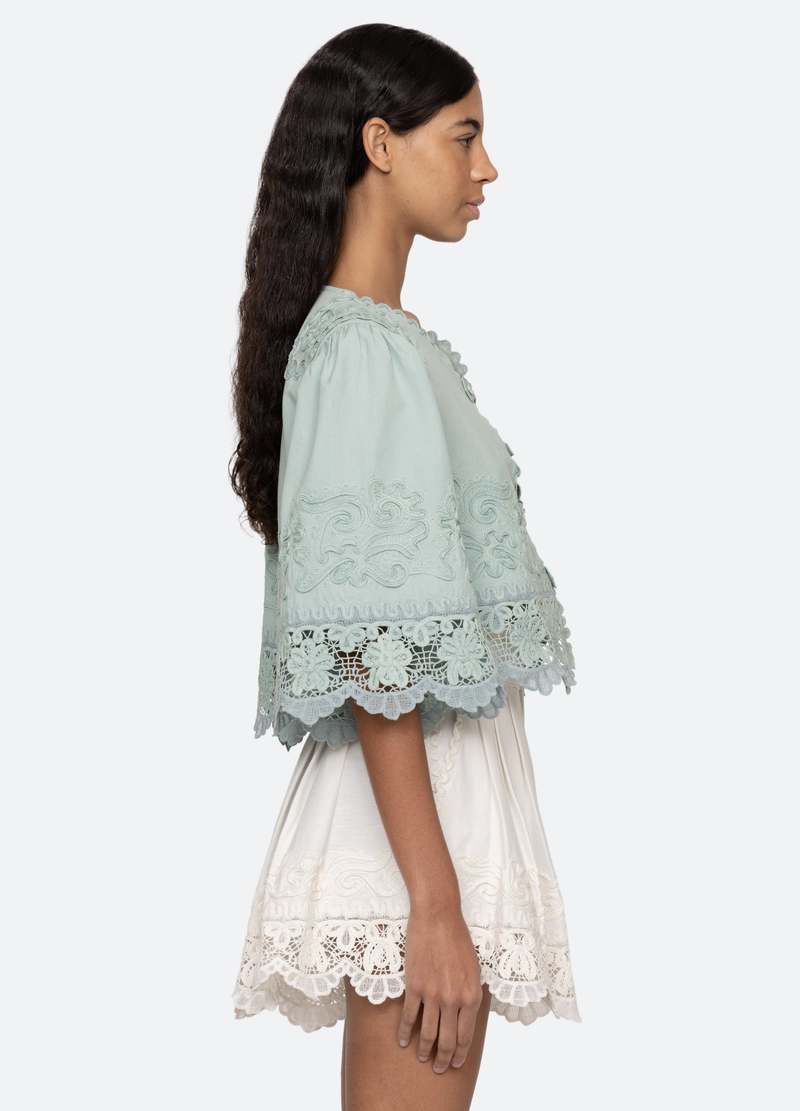 ★Sea NY★ Iyla スワタッシュ トップ Blue Sea NY Iyla Top | Garmentory