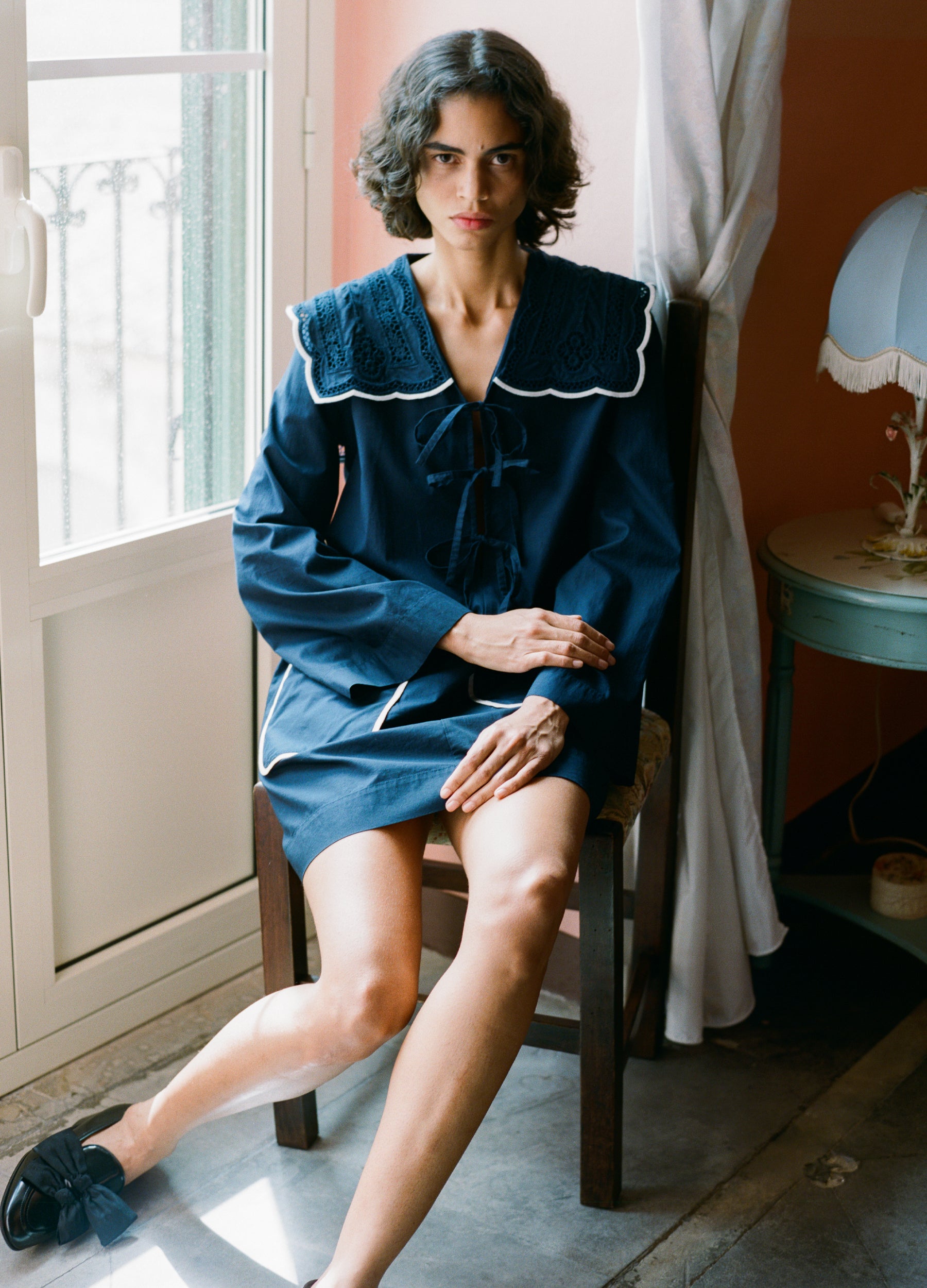 SEA NY Marcella レースドレス【関税込/送料込】 レースワンピースドレス/レイヤード/透け感/谷間見せ/背中見せ