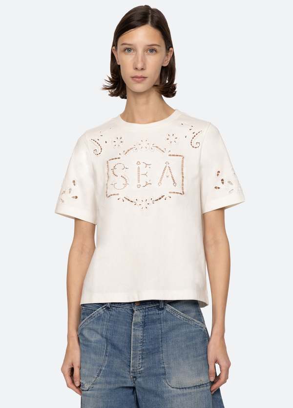 Sea NY/Marie 刺繍 Tシャツ Marie-T-Shirt-20250505220546.