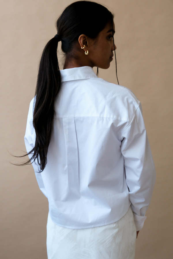 soldout.nyc Cropped Everything Shirt - White