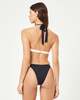 L*Space Dolce Bikini Bottom - Black-Cream - Thumbnail 1