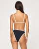 L*Space Kourt Bikini Bottom - Black-Cream - Thumbnail 1