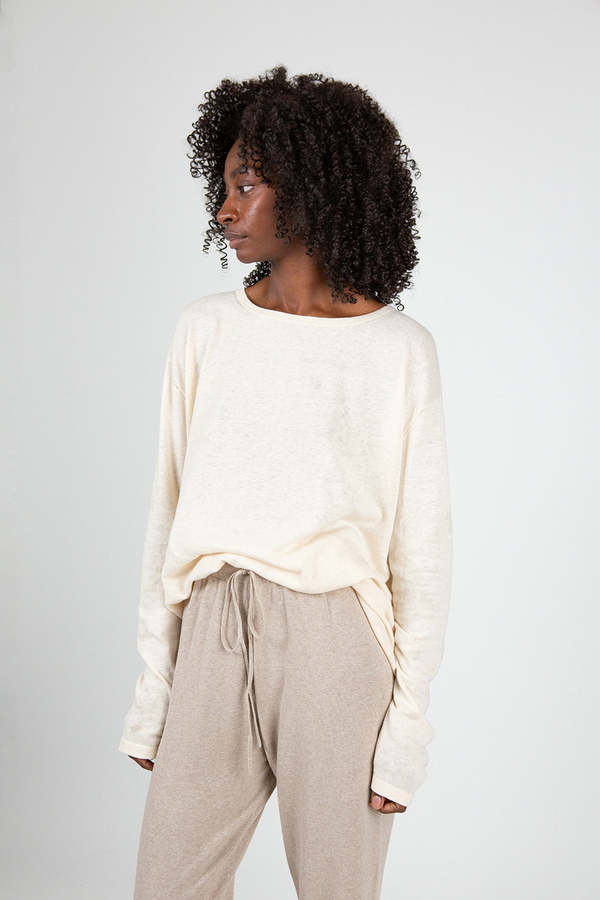 【関税込み】Lauren Manoogian トープ Capri ラウンジパンツ Lauren Manoogian Capri Pants, Sisal – Kick Pleat