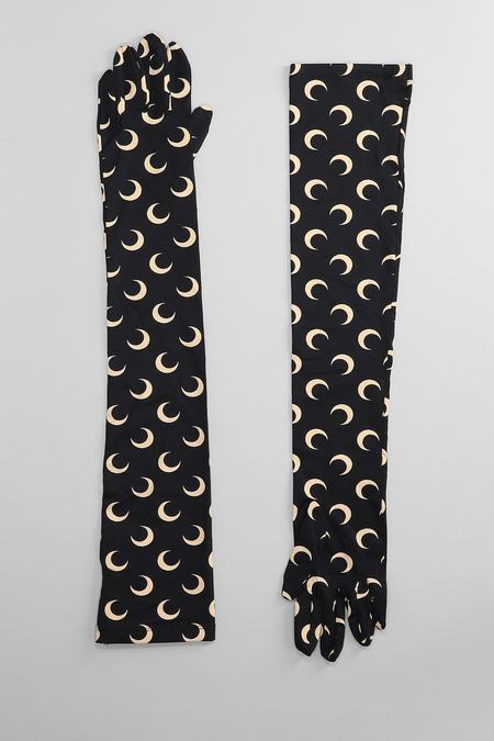 新品！【MARINE SERRE】COLOR BLOCK MOON GLOVES Buy Marine Serre Color Block Moon Logo Print Gloves 'Black