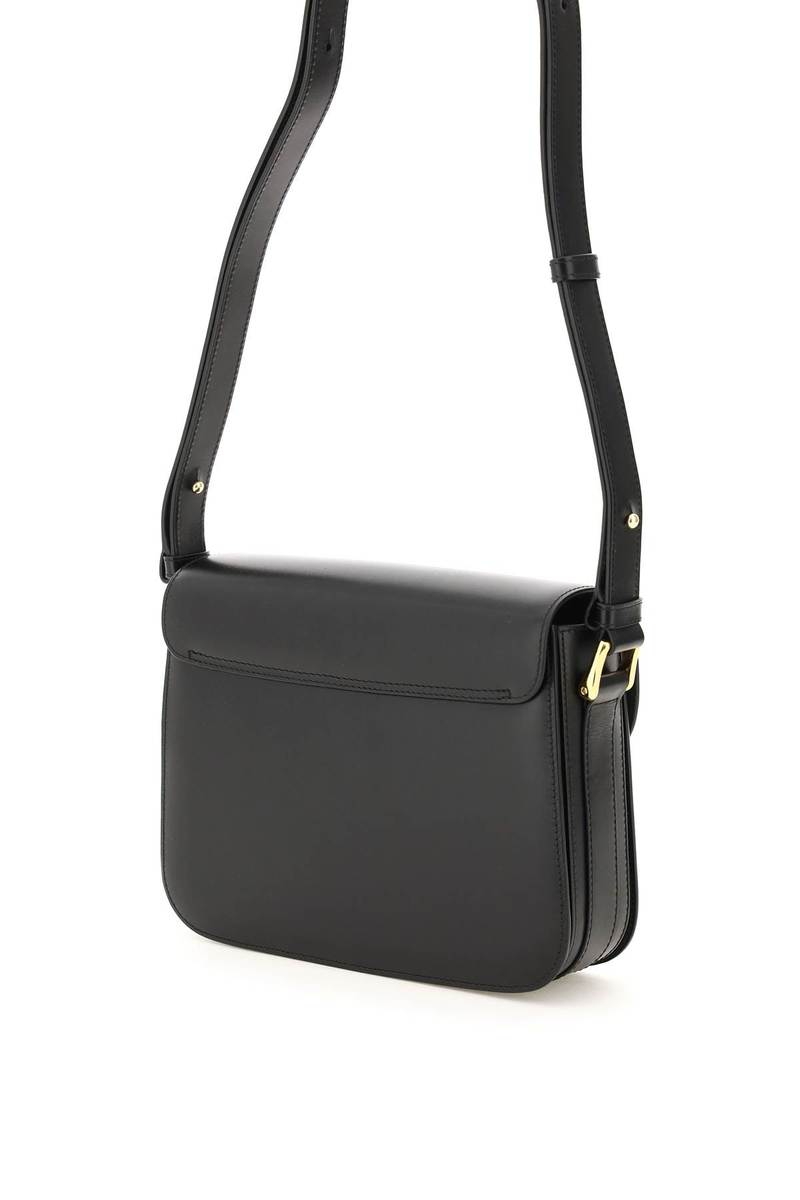トートバッグ A.P.C. Black Leather Grace Shoulder Bag Grace Shoulder bag | Shoulder bag in smooth leather | A.P.C.