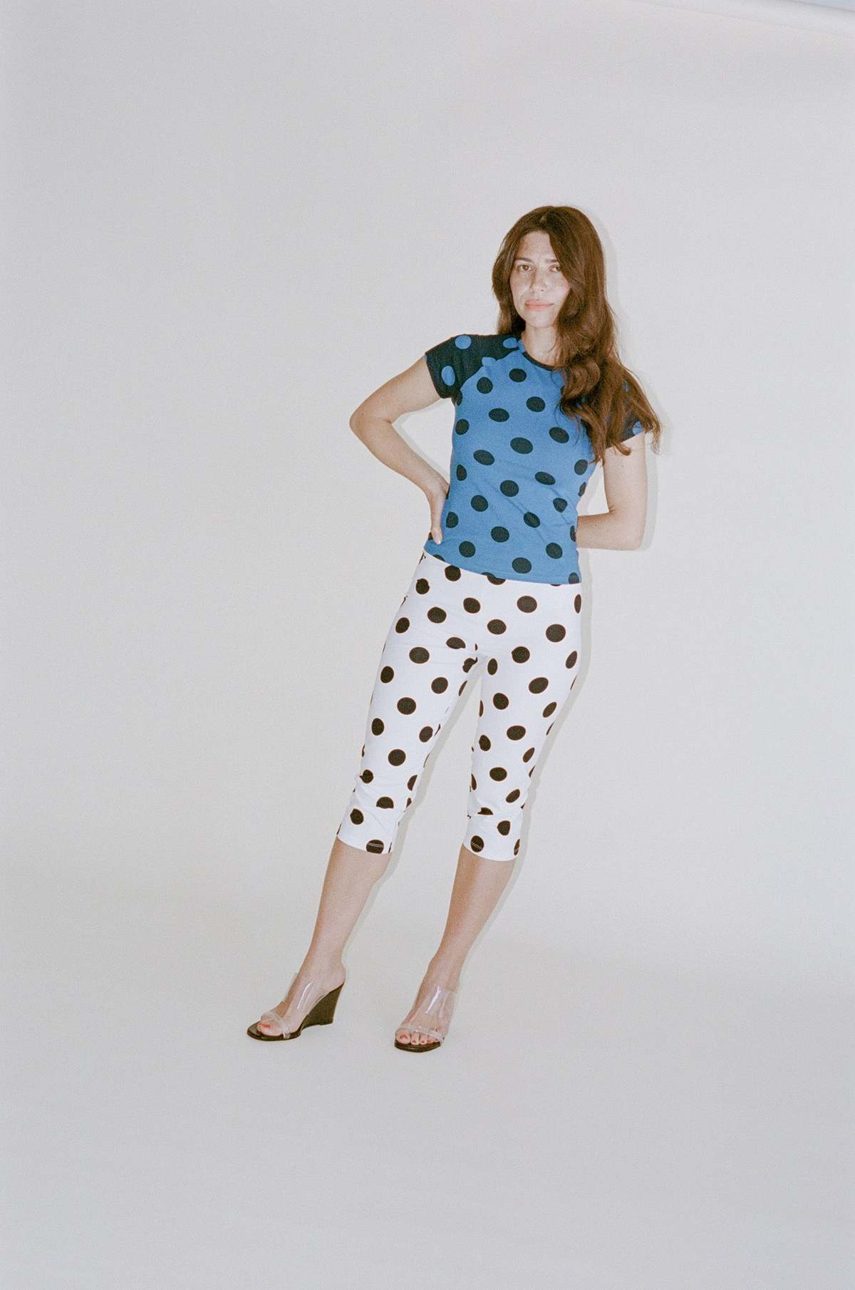 パンツ paloma wool polka dots pants Paloma Wool Aneu Capri Legging - White | Garmentory