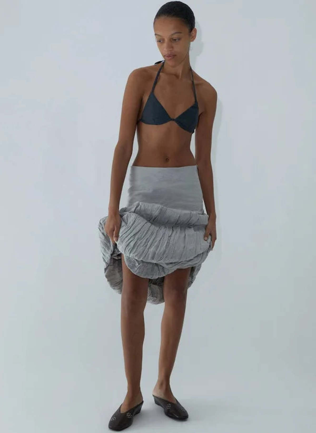 【関税込み】Paloma Wool グレー Sluto マキシスカート Paloma Wool Sluto Skirt - Grey | Garmentory