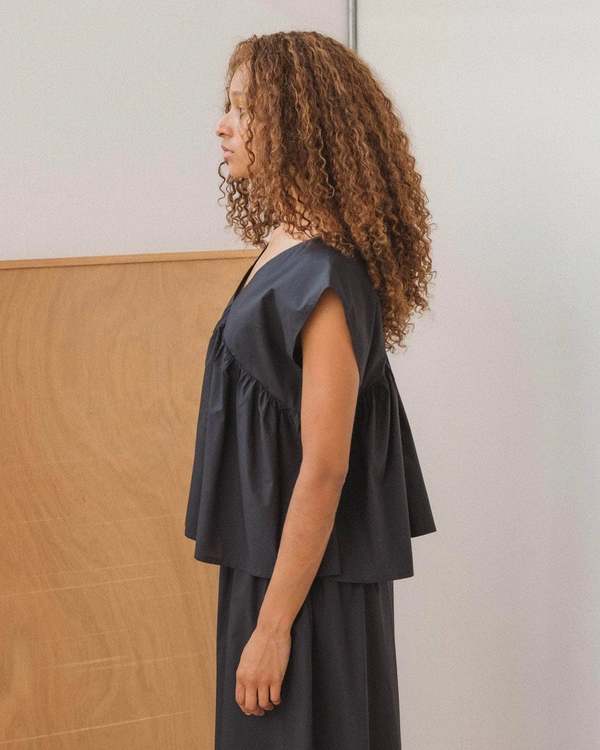 トップス BASERANGE CABLE TOP Cable Top in Assortment | Organic cotton poplin | en | Baserange
