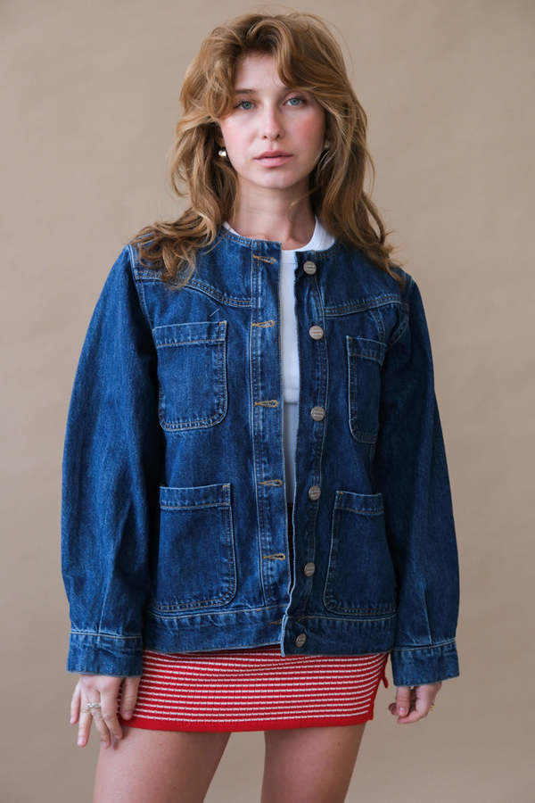 ジャケット・アウター madder madder DANSHARI NAVY BLAZAR DAMSON MADDER Sunnie Jacket - Texas Wash | Garmentory