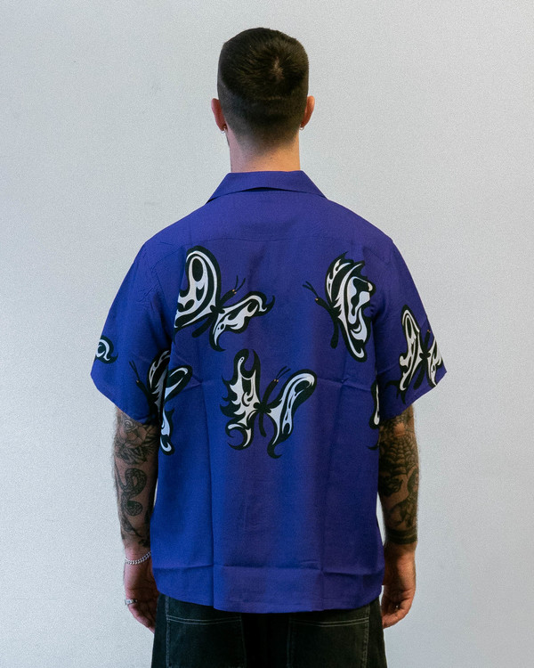 Needles x Kae Tanaka S/S One-Up Shirt KT Papillon Shirt - Purple