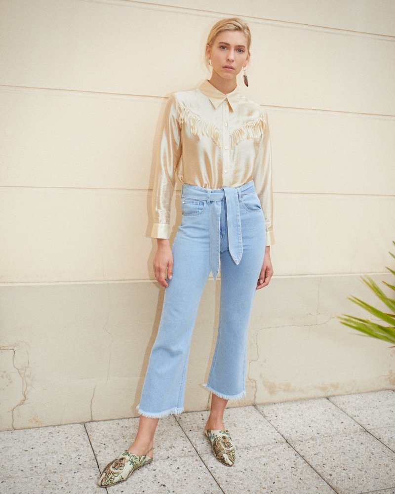 未着用　Nanushka　wide-leg jeans　31in　イタリア製 未着用 Nanushka wide-leg jeans 31in イタリア製 - メルカリ