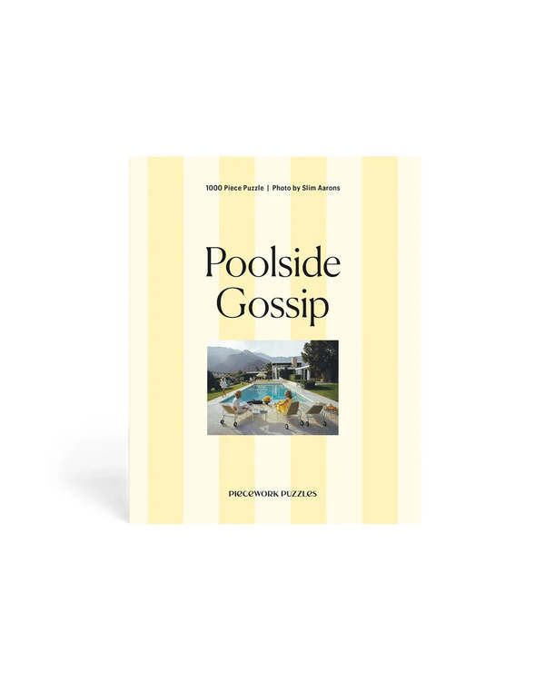 Piecework Puzzles Slim Aarons Poolside Gossip 1000 Piece Puzzle - Yellow