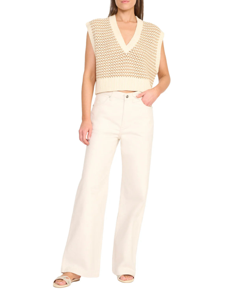 Staud Americana Sweater - Breeze Creme