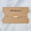 Libby and Smee Gemstone Paper Clip Chain Link Bracelet - Moonstone - Thumbnail 2