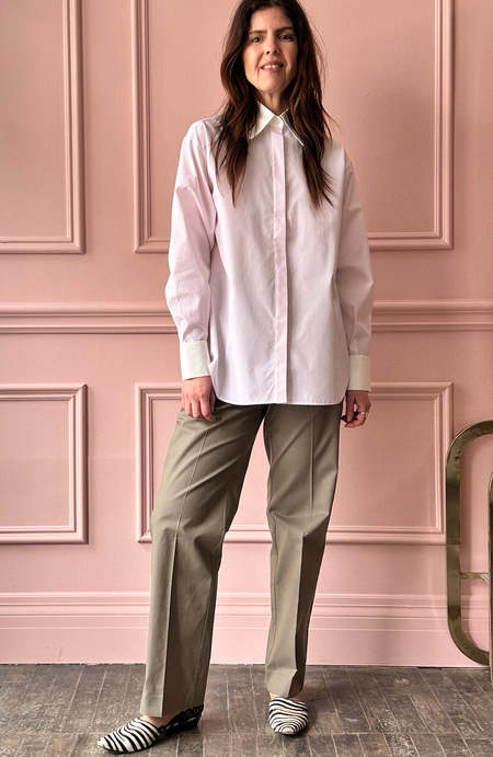 LES PRAIRIES DE PARIS London Chemise - Khaki | Garmentory