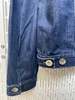 Brunello Cucinelli Classic Collar Denim Jacket - Blue - Thumbnail 4