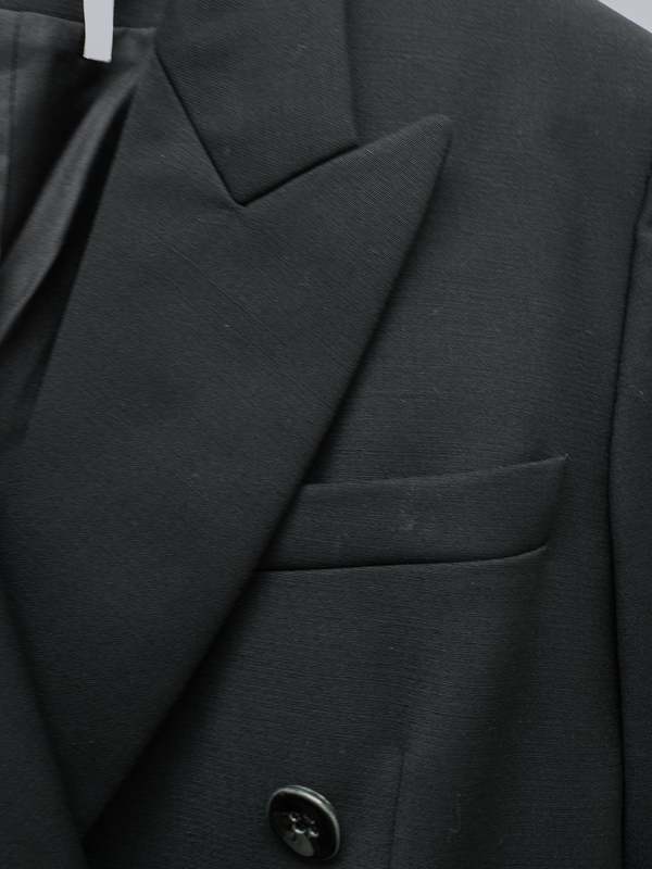 Chlo Double-Breasted Wool Blazer - Black