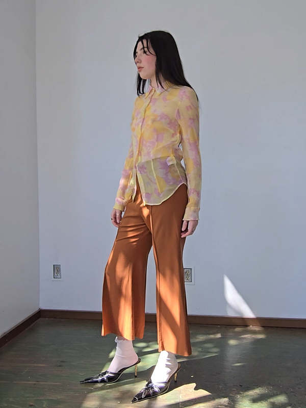 Umber Line – Slim Casual Trousers by The Nevermore main image 0