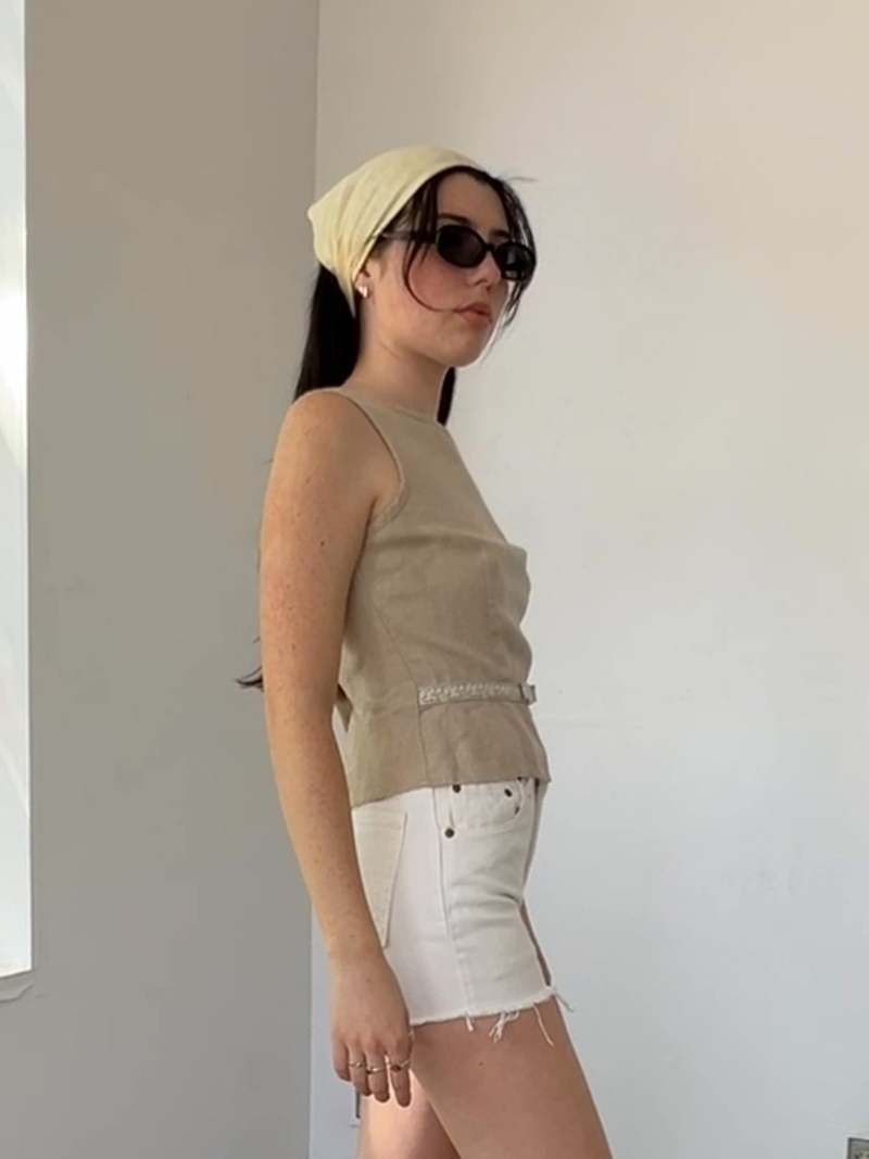 Vintage White Levis Cutoffs Shorts - White