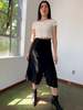 Vintage Yojhi Y's Asymmetrical Skirt Pants - Black - Thumbnail 5