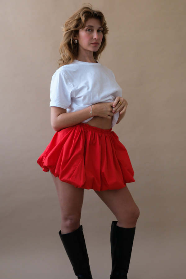 Allina Liu Puff Skirt - Poppy