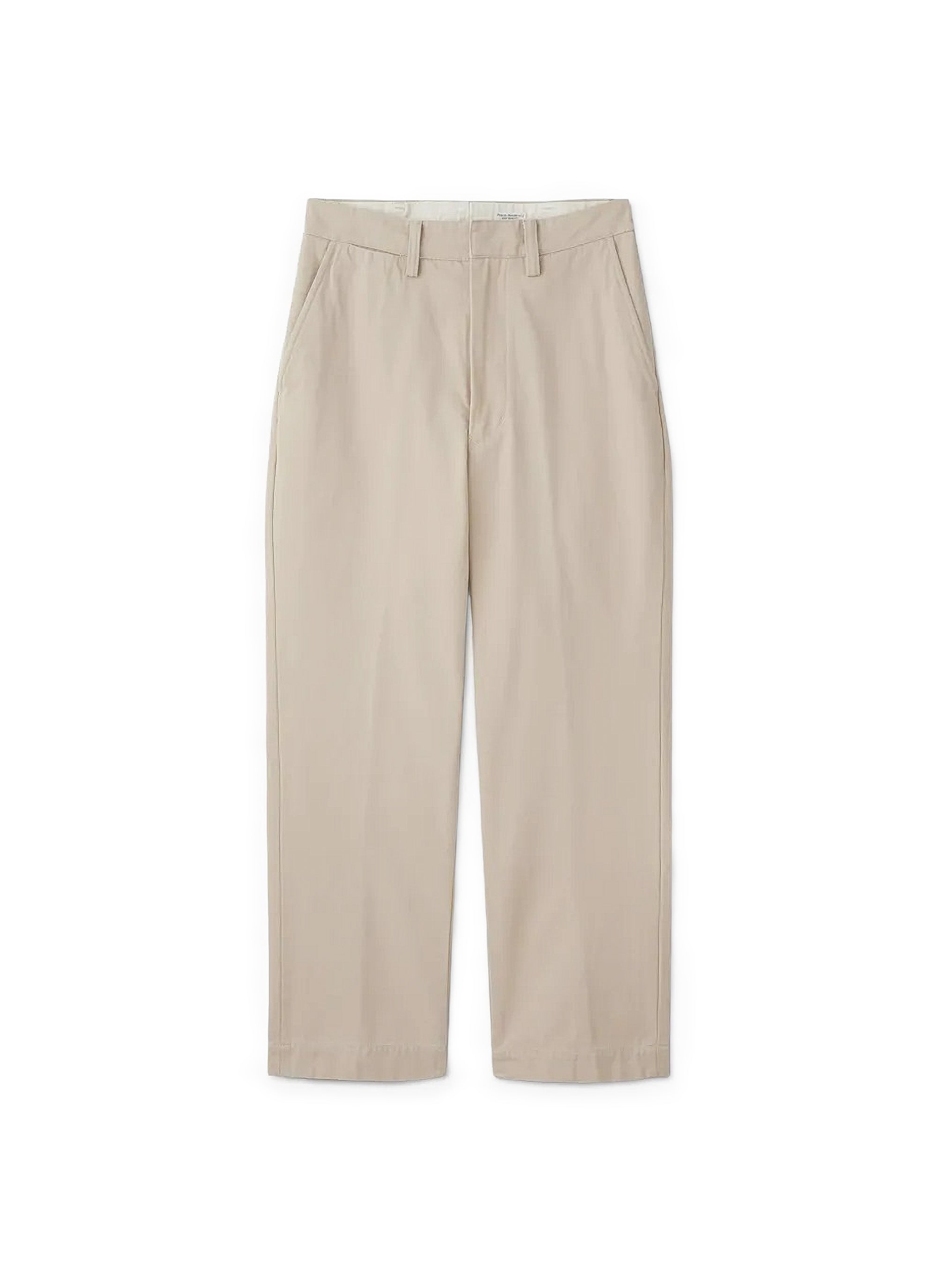 Phigvel Makers & Co. Duck Cloth Classic Trousers - Faded Cream 