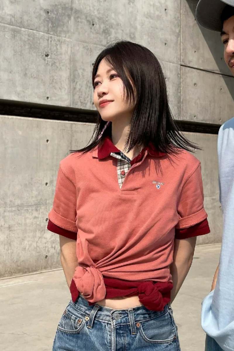 Barbour Tartan Pique Polo Shirt - Pink Clay