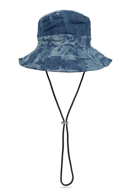 Ganni Embroidered Bucket Hat - Green | Garmentory