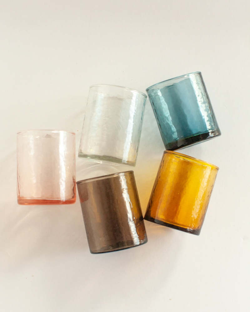 Creative Women Recycled Hammered Glasses Set of 4