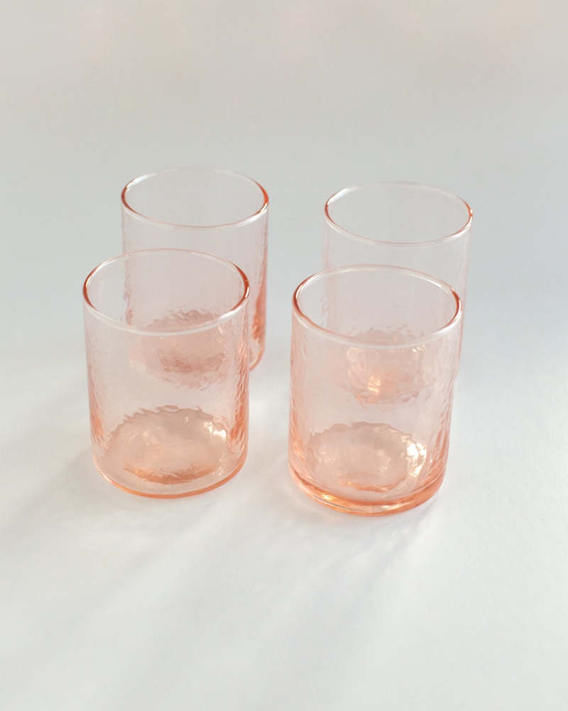 Creative Women Recycled Hammered Glasses Set of 4