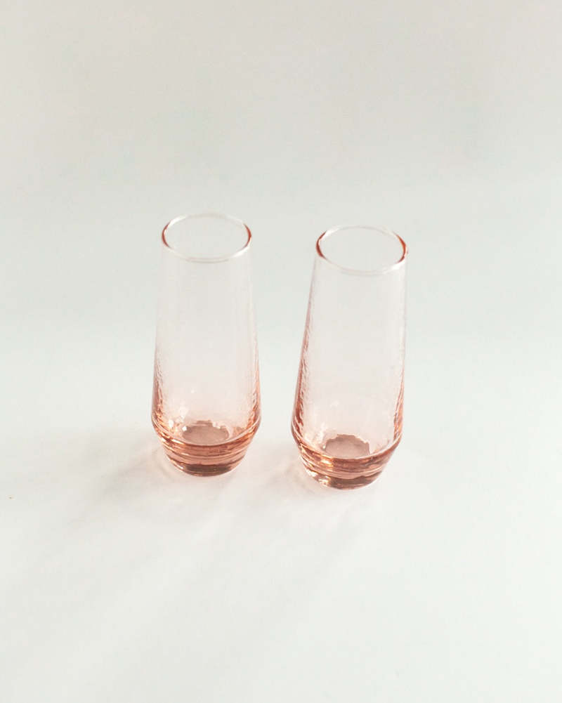 Creative Women Stemless Champagne Flutes - Blush Creative Women Stemless Champagne Flutes - Blush