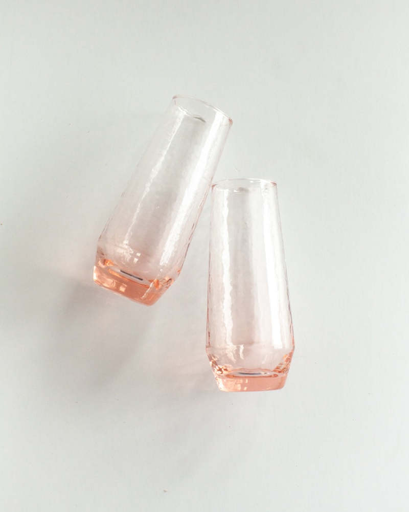 Creative Women Stemless Champagne Flutes - Blush Creative Women Stemless Champagne Flutes - Blush