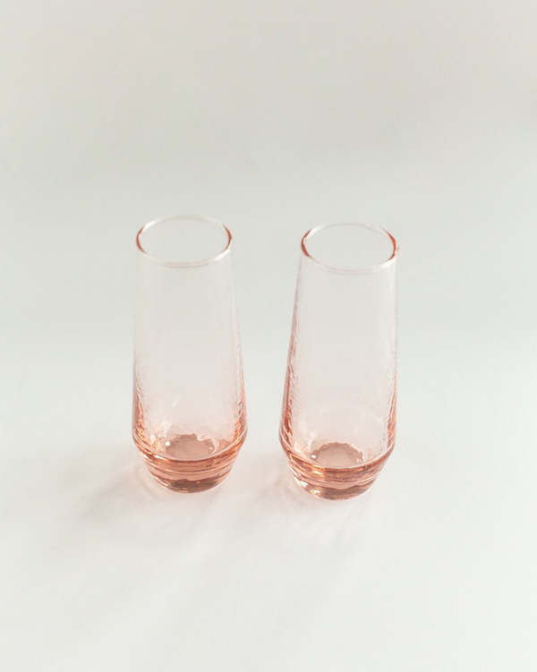 Creative Women Stemless Champagne Flutes - Blush Creative Women Stemless Champagne Flutes - Blush