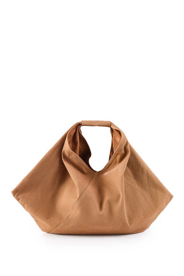 MM6 Maison Margiela Japanese Draped Shoulder Bag - Caramel Brown