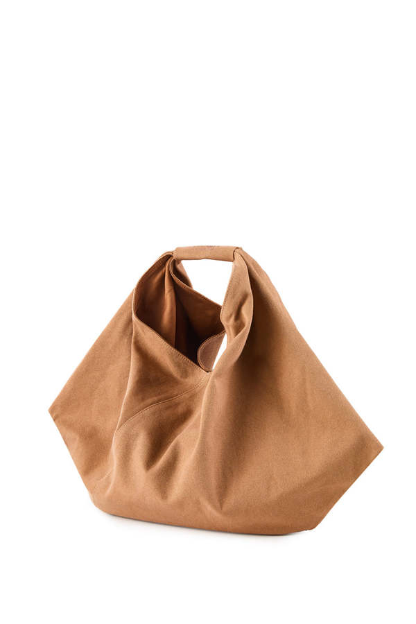 MM6 Maison Margiela Japanese Draped Shoulder Bag - Caramel Brown