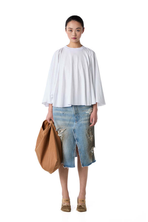 MM6 Maison Margiela Japanese Draped Shoulder Bag - Caramel
