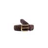 DRAKES Hand Plaited Belt - Brown - Thumbnail 1