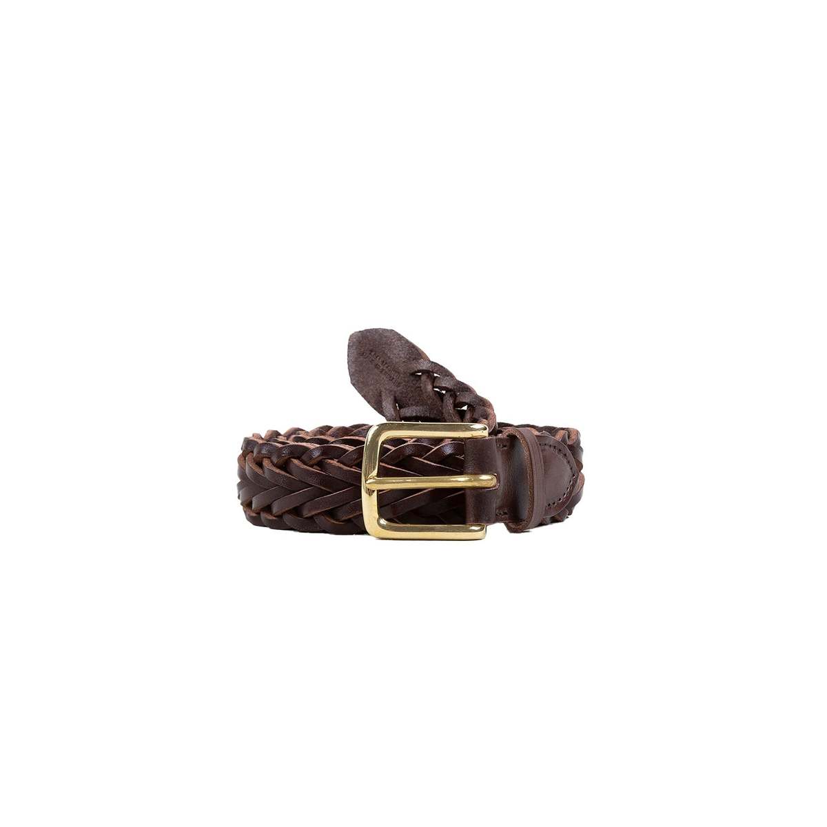 DRAKES Hand Plaited Belt - Brown - Image 1 of 1