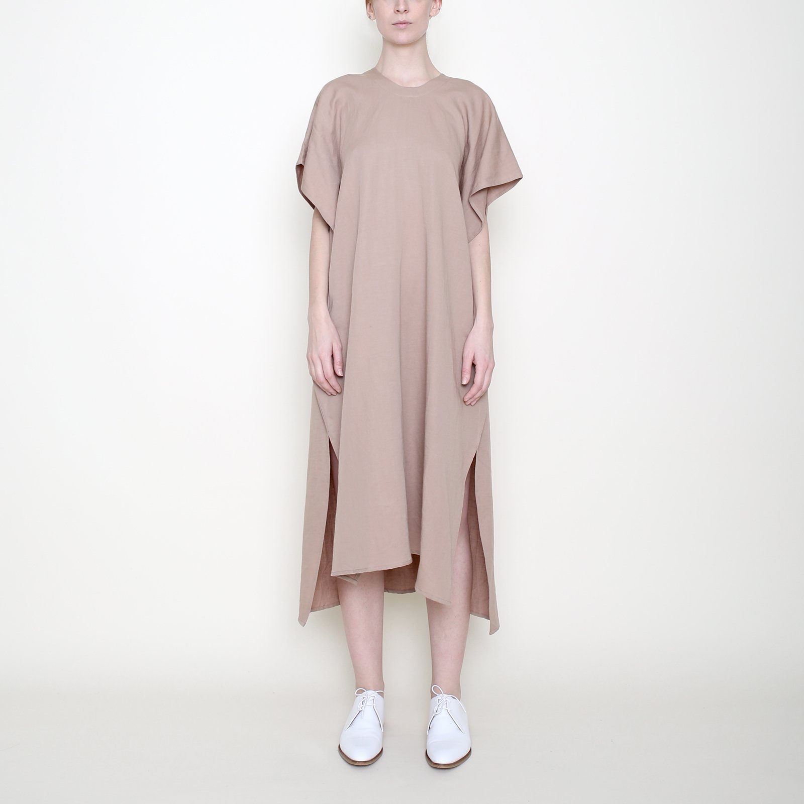 7115 by Szeki Swing Midi Dress - Clay | Garmentory