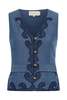 Carolina K Rebekka Vest - Vest - Tencel Denim - Thumbnail 3