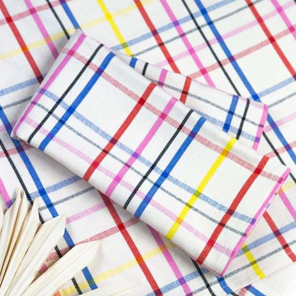 Archive New York Vera Plaid Napkins set of 4