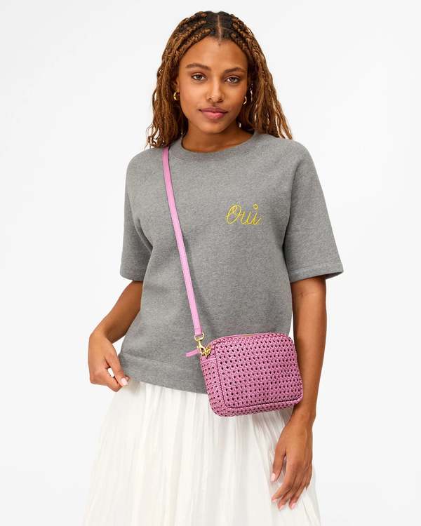 Clare V. Midi Sac Bag - Wild Thistle Rattan | Garmentory