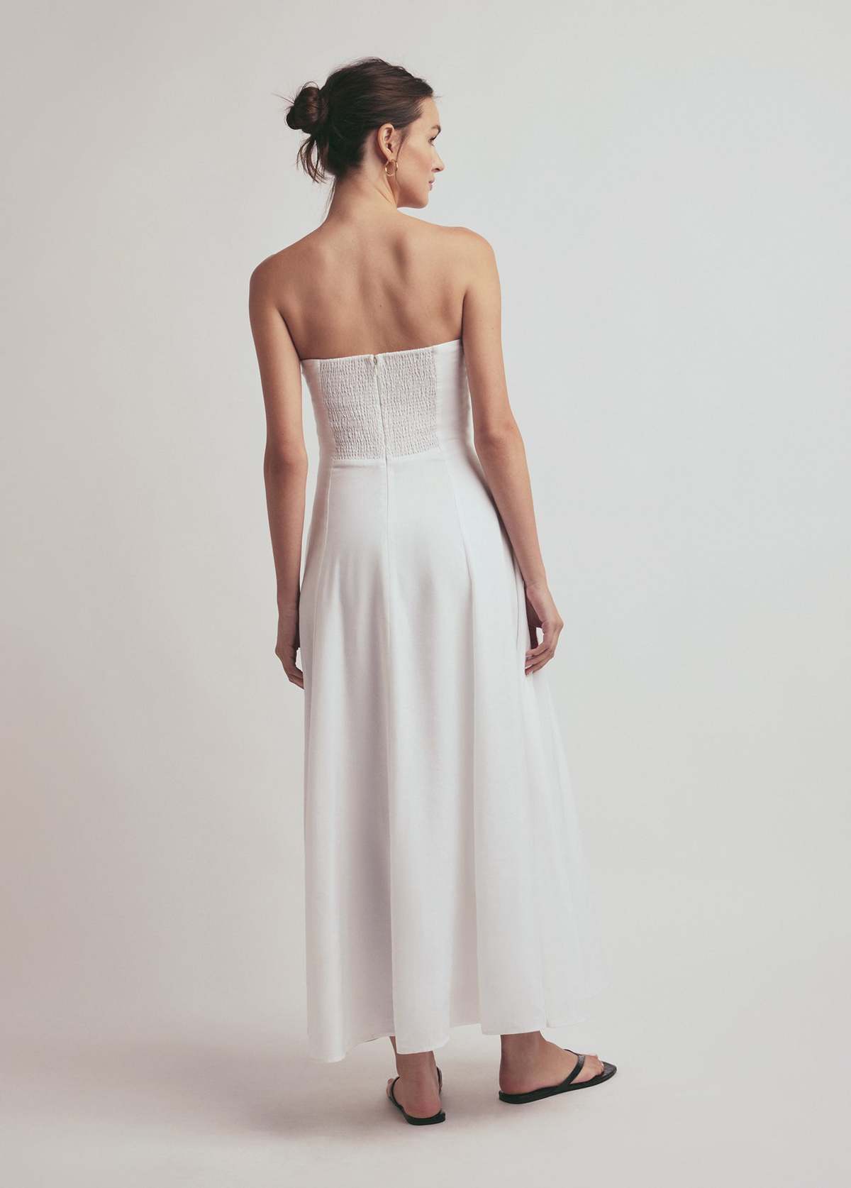 Favorite Daughter The Favorite Linen Dress - White | Garmentory